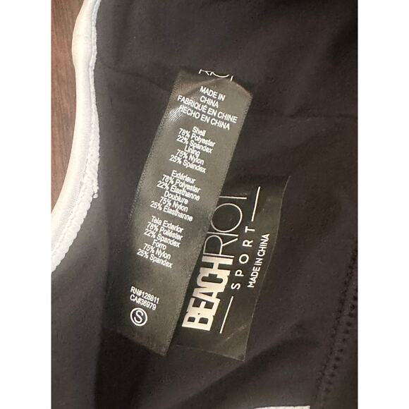 Beach Riot Tennis Skirt Set Womens XS/ Olympia Love Small Black White Mini - Picture 7 of 8